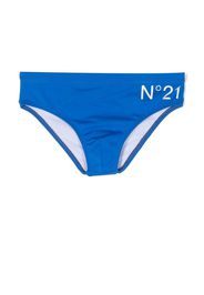 Nº21 Kids Badehose mit Logo-Print - Blau