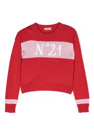 Nº21 Kids Pullover mit Logo-Print - Rot