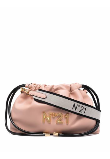 Nº21 drawstring clutch bag - Nude