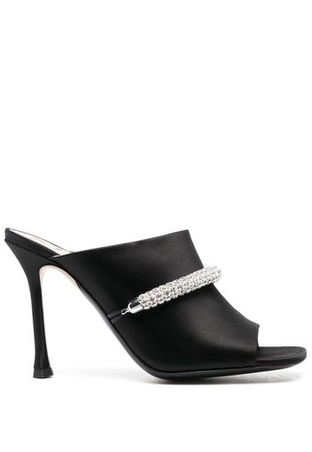 Nº21 crystal-embellished 110mm mules - Schwarz