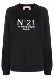 Nº21 Sweatshirt mit Logo-Print - Schwarz