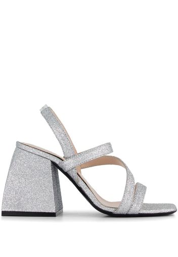 Nodaleto Bulla Gemini 95mm strappy sandals - Silber