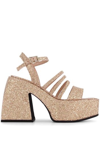 Nodaleto Bulla Chibi platform sandals - Gold