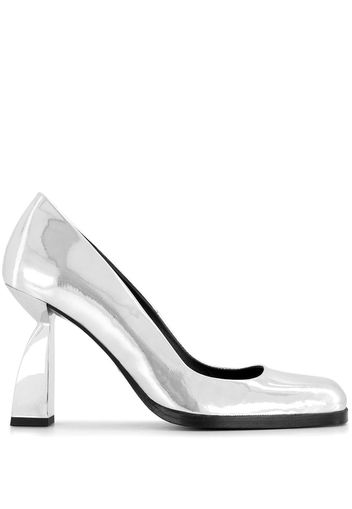 Nodaleto Angel N 90mm leather pumps - Silber