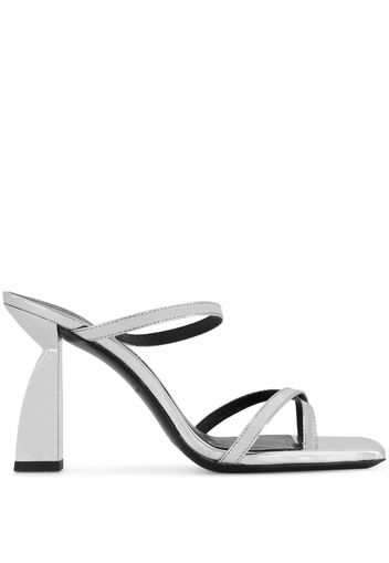 Nodaleto Angel A metallic mules - Silber