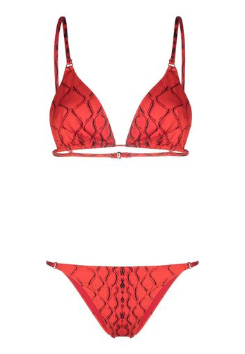 Noire Swimwear 'Snake Tanning' Bikini - Rot