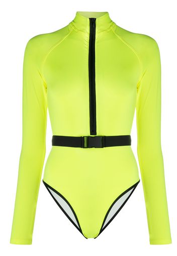 Noire Swimwear Langärmeliger Badeanzug - Gelb