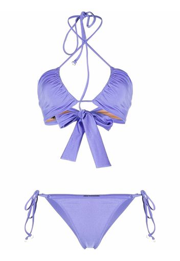 Noire Swimwear Triangel-Bikini - Violett