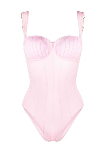 Noire Swimwear Klassischer Badeanzug - Rosa