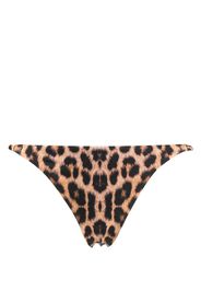 Noire Swimwear Bikinihöschen mit Leoparden-Print - Braun