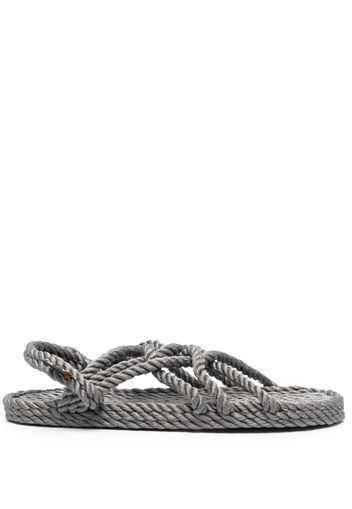 Nomadic State of Mind twisted raffia sandals - Grau