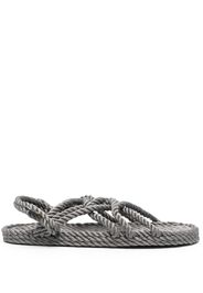 Nomadic State of Mind twisted raffia sandals - Grau