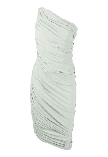 Norma Kamali Diana ruched one-shoulder dress - Grün