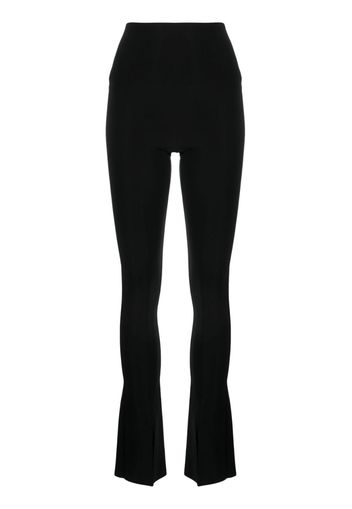 Norma Kamali Spat high-waisted flared leggings - Schwarz