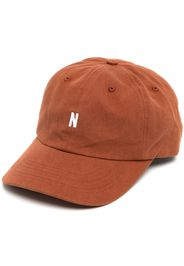 Norse Projects Baseballkappe mit Logo-Stickerei - Braun