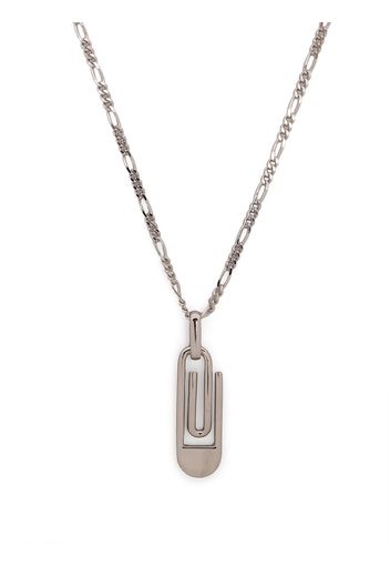 Northskull paperclip pendant necklace - Silber