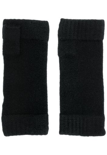 N.Peal Fingerlose Handschuhe - Schwarz