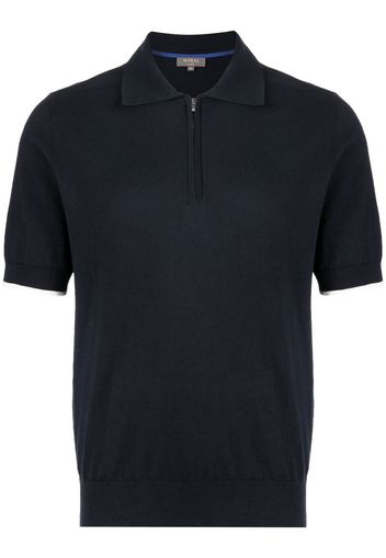 N.Peal Poloshirt mit Reißverschluss - Blau