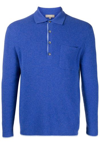 N.Peal Poloshirt aus Kaschmir - Blau