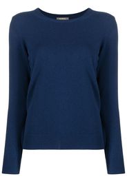 N.Peal Klassischer Kaschmirpullover - Blau