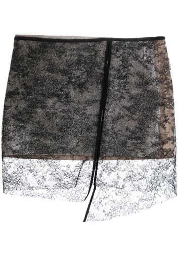 Nuè asymmetric skirt - Silber