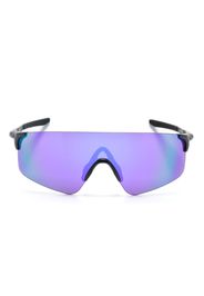 Oakley mirrored-lenses oversize-frame sunglasses - Schwarz