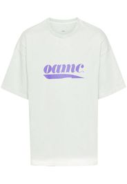 OAMC T-Shirt aus Bio-Baumwolle mit Logo-Print - Grün