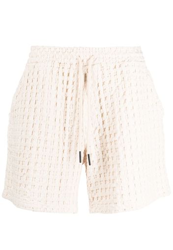 OAS Company waffle-knit cotton shorts - Nude