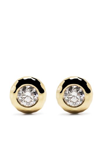 Octavia Elizabeth 18kt yellow gold diamond stud earring