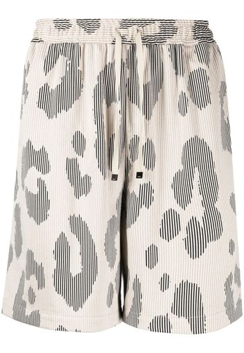 Off Duty Uji Shorts mit Animal-Print - Nude