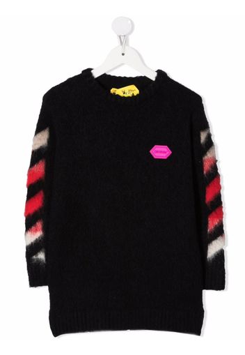 Off-White Kids OFF BRUSHED DRESS BLACK FUCHSIA - Schwarz