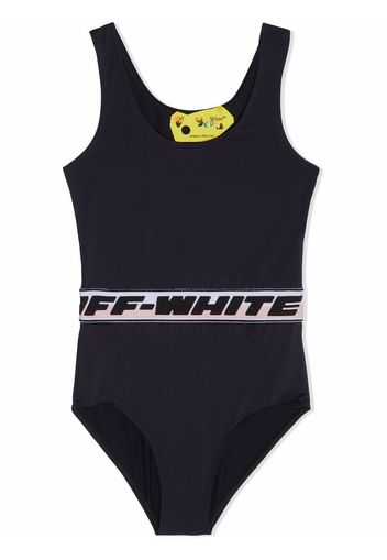 Off-White Kids LOGO BAND SWIMSUIT BLACK BLACK - Schwarz