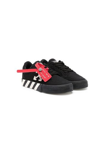 Off-White Kids Vulcanized lace-up sneakers - Schwarz