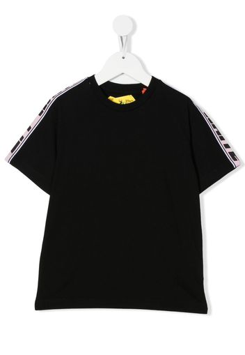 Off-White Kids T-Shirt mit Logo-Streifen - Schwarz