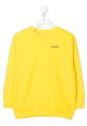 Off-White Kids Monster Arrow crew-neck sweatshirt - Gelb