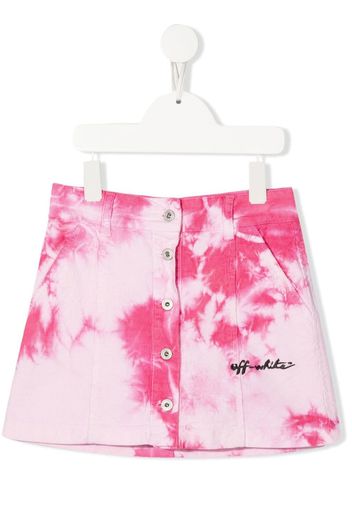 Off-White Kids tie dye-print skirt - Rosa