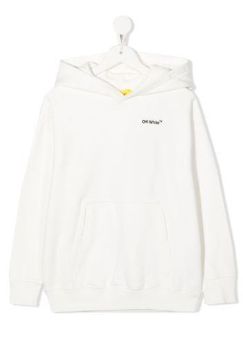 Off-White Kids Monster Arrow jersey hoodie - Weiß