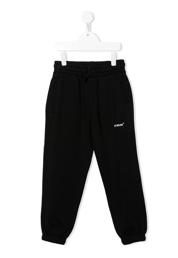 Off-White Kids logo-print track pants - Schwarz