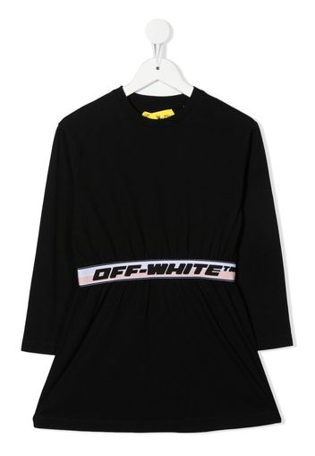 Off-White Kids logo-waistband mini dress - Schwarz