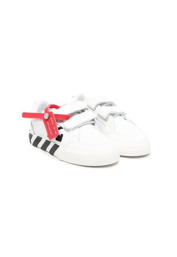 Off-White Kids logo-patch touch-strap sneakers - Weiß