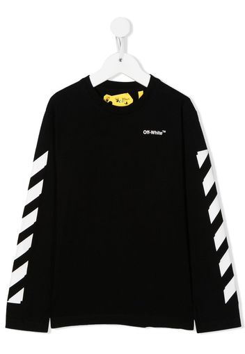 Off-White Kids Arrows-motif long-sleeved jumper - Schwarz