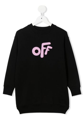 Off-White Kids Arrows-motif jumper dress - Schwarz