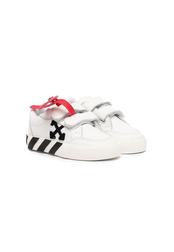 Off-White Kids side logo-print touch-strap sneakers - Weiß