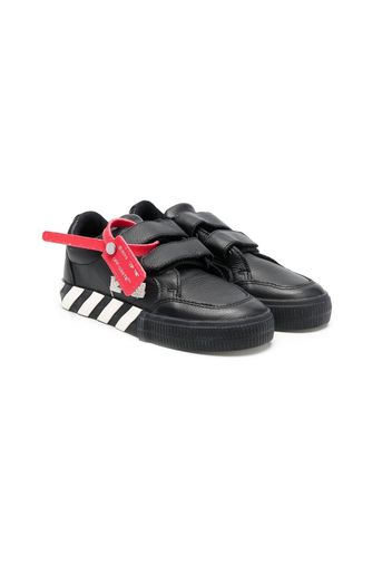 Off-White Kids Vulcanized touch-strap sneakers - Schwarz