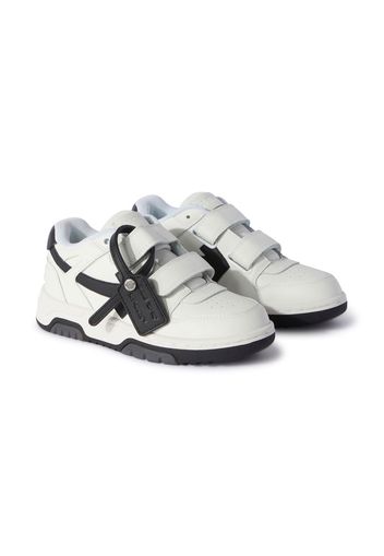 Off-White Kids Out of Office Sneakers mit Klettverschluss - Weiß