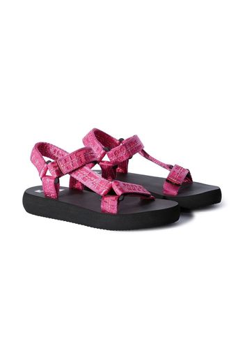 Off-White Kids Sandalen mit Klettverschluss - Rosa