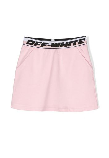 Off-White Kids Rock mit Logo-Bund - Rosa