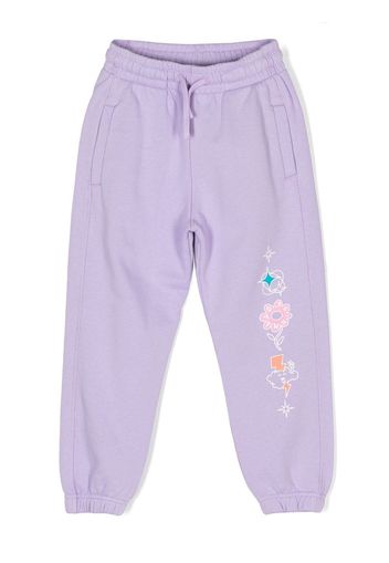 Off-White Kids organic-cotton track pant - Violett