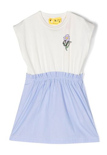 Off-White Kids graphic-print sleeveless dress - Weiß