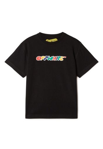 Off-White Kids T-Shirt mit Logo-Print - Schwarz